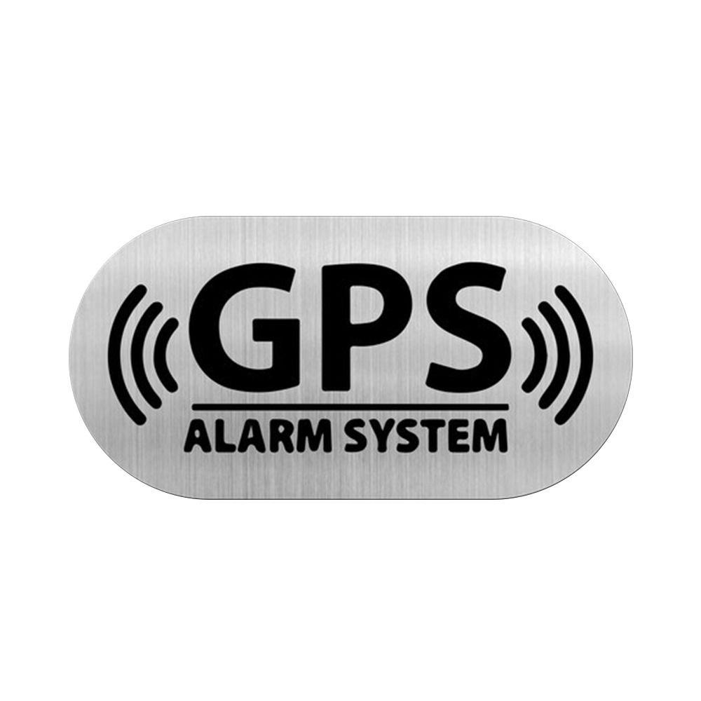 Multicolor GPS Tracking Alarm Sticker 16*8cm Alarm System Decal Reflective Warning Sticker