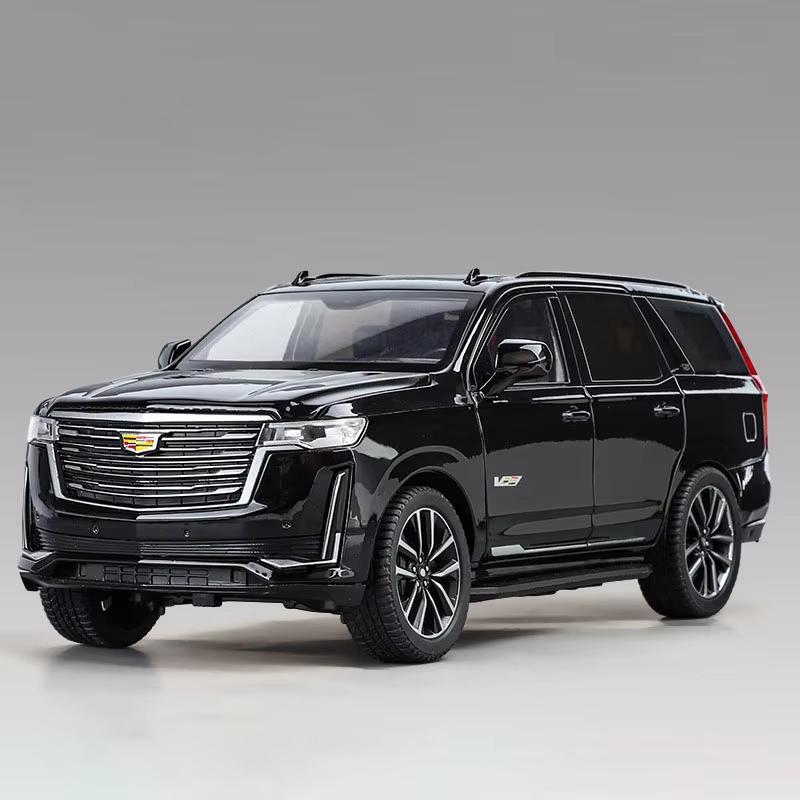Новый 1:24 Cadillac Металлическая литая модель 5 дверей, которые можно открыть, звук и свет, амортизация, инерционный механизм, декоративная игрушка, детская коллекция для мальчиков
