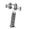 Metal Earth Fascinations London Tower Bridge Et The Leaning Tower of Pisa Puzzle 3D En Métal