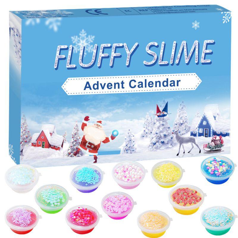 Fluffy Slime Advent Calendar For 24 Days Of Christmas Joy And Surprises**