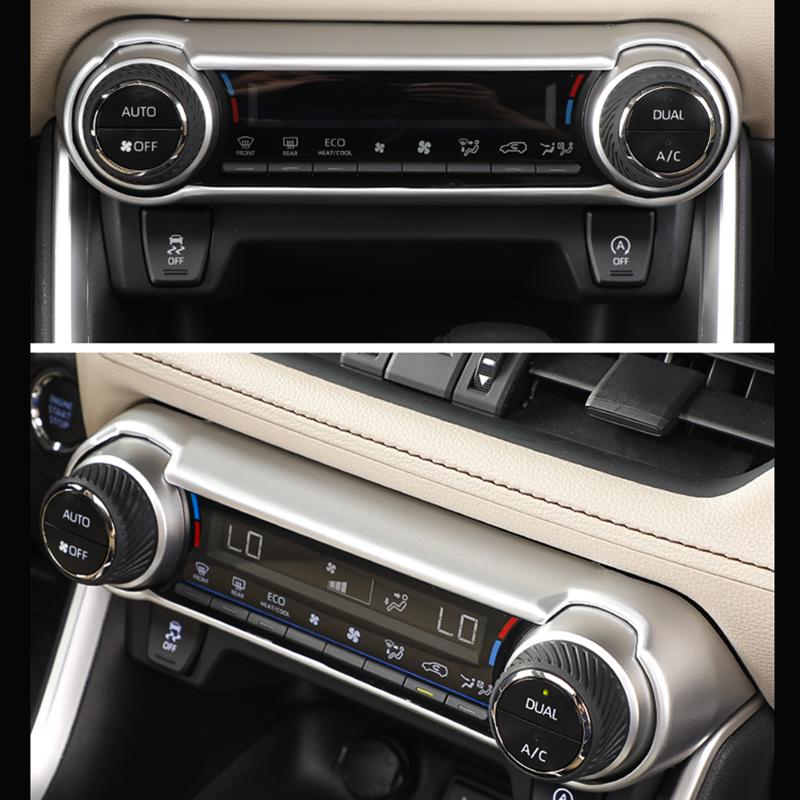 Автомобильные аксессуары для Toyota RAV4 XA50 ABS матовый интерьер кнопка кондиционера переключатель кольцо крышка отделка