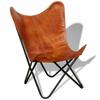 Handmade Home Decor Furniture Leather Butterfly Chair Relax Chair Folding Chair