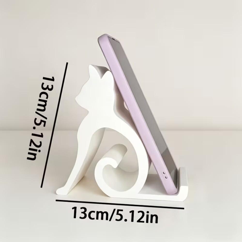 Милый котенок на 3D-принтере, подставка для телефона, держатель для телефона в форме кошки, фигурка, декор для дома