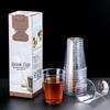 Fangcaodi 225ml Thickened Disposable Hard Plastic Cups, 20-Pack