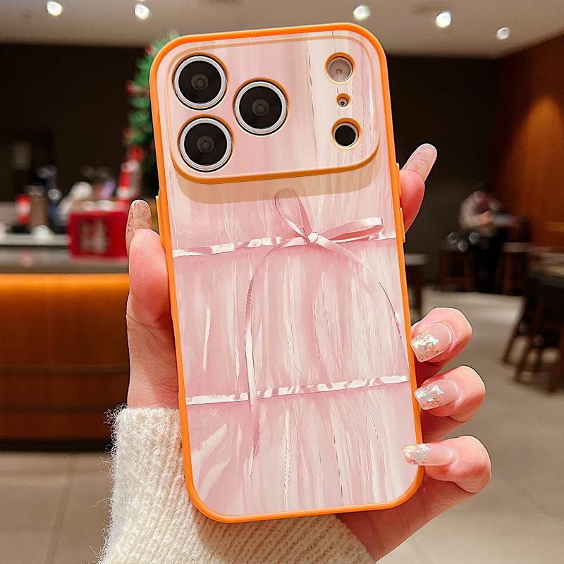 Чехол с узором из разноцветных бантиков Для iPhone 17 Pro Max iPhone 16 Pro Max 15 14 13 Магнитный Для Magsafe Гибридный ТПУ+ПК Матовая Крышка