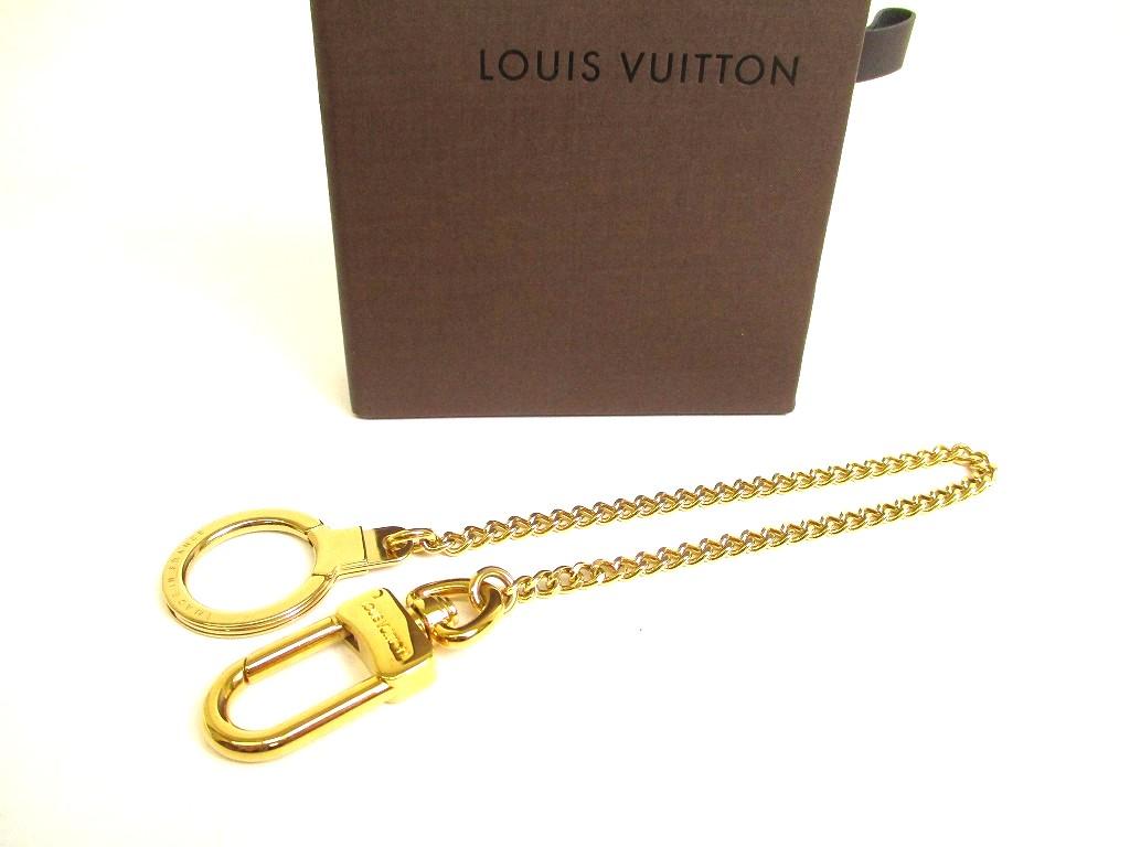 Оригинальная цепочка для кошелька LOUIS VUITTON с золотым покрытием Chaine Anneau Cle #b020 Восстановлена продавцом
