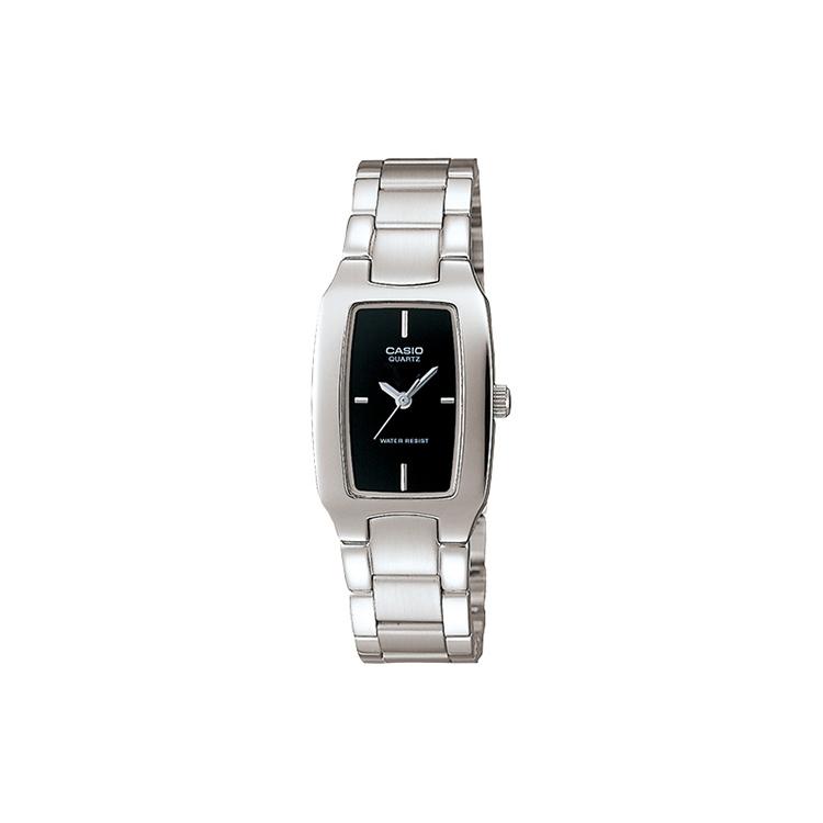 Casio Женские стандартные часы 21 мм Черные Серия 21 мм LTP-1165A-1C LTP-1165A-1C