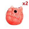 Кружка Red Piranha TIKI, 710 мл, стеклянная керамика для коктейля, американская Гавайская посуда для бара, чашка для напитков, чашка для смешанного вина, стакан для напитков с зомби, смузи
