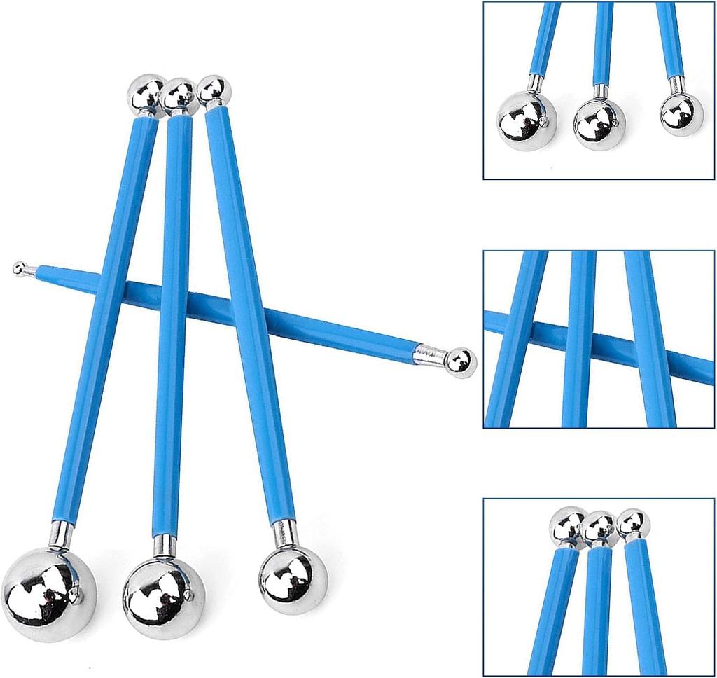 ziyue Set of Stainless Steel Clay Clay Crafting Silicone Clay Drawing Cleaning Sculpting Tools for Clay and Includes Storage Case 19-Piece Spatulas,