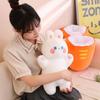 30CM New Turnip Strawberry Turned Rabbit Plush Toy Turned Pig Desirable Bunny Doll To Send Children Christmas Birthday Gifts