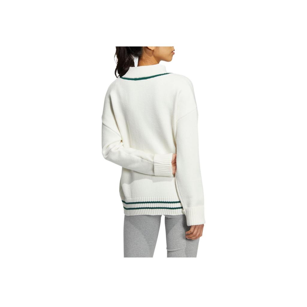 Adidas Originals Solid Color Embroidered Letter Print Knit Sportswear Women Sportswear White HS9522