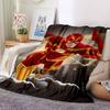 1pc Flash superhero Flannel Throw Blanket Soft, Warm & Cozy for Couch, Bed, Office, and Travel Versatile All Season Gift, Christmas present