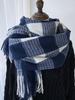 Новый Вязаный Шарф из Имитации Кашемира Платок на Голову Зимний Женский Мужской Преппи Мягкий Клетчатый Шарф Бахрома Пашмина Mujer Femme Накидка Шаль