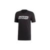 Essentials Linear Brushed T-Shirt Men Tops Black DV3046