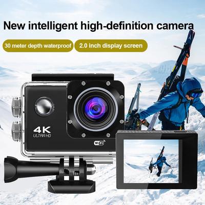 Экшн-камера Ultra HD 4K 30 кадров/с/170D Подводная водонепроницаемая камера для видеозаписи с шлема, пульт, WiFi, для улицы, мини-спортивная камера