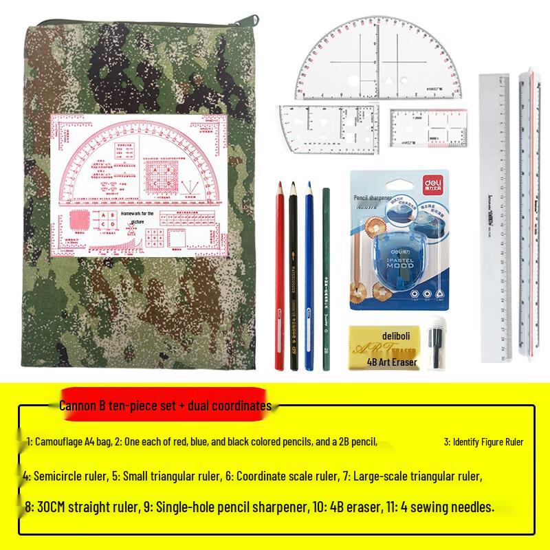 Набор инструментов для разметки топографических карт