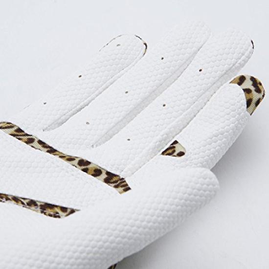 MIC 39 GOLF FIT39 Size Small Gloves, Unisex, MGF-220N, Right-Handed (Left-Handed), Leopard/White,