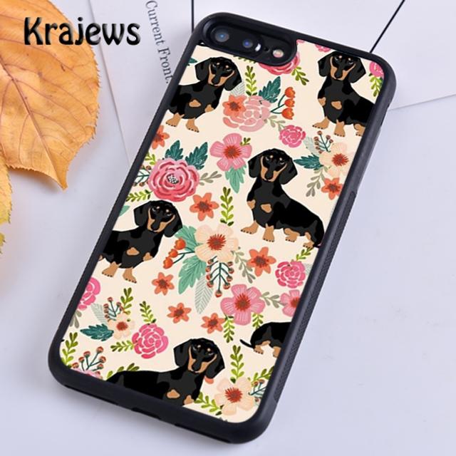 Krajews Sausage Dog Dachshund Art Soft Phone Case Cover For iPhone 14 5 6s 7 8 Plus XR XS 11 12 13 Pro Max Samsung S21 S22ultra