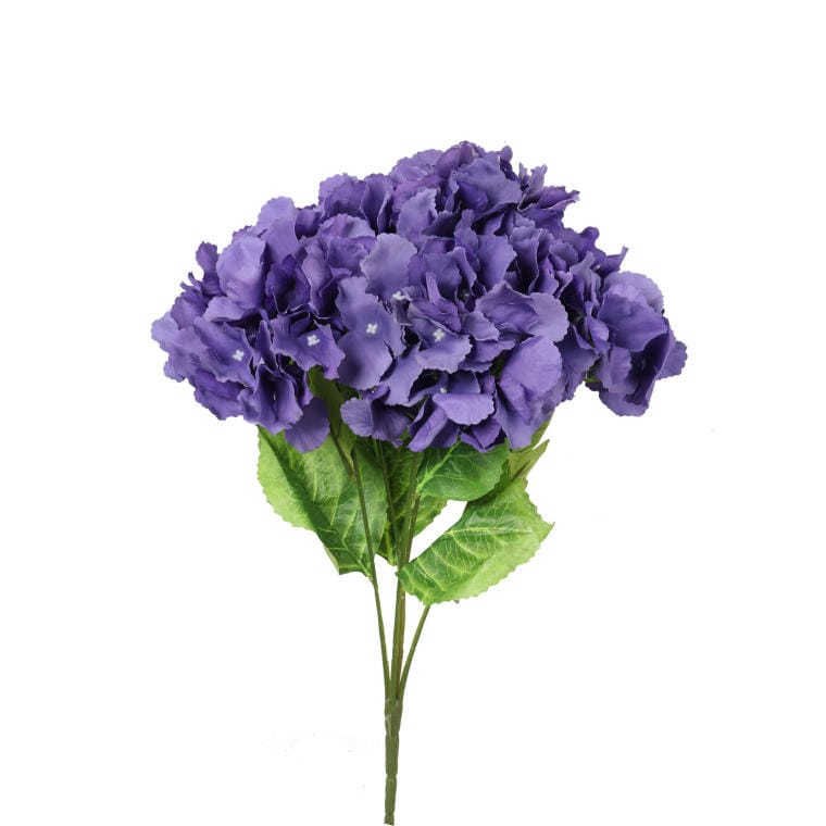 Bouquet of 5 purple hydrangeas