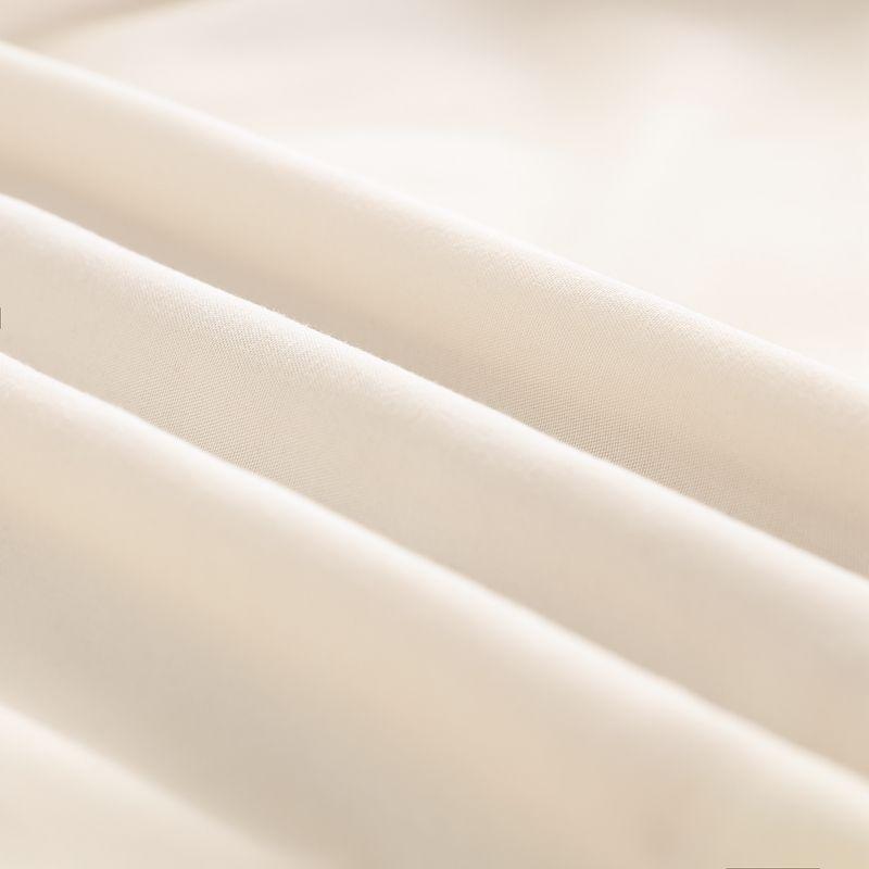 Soft Lightweight Fitted Sheet Solid Color Mattress Protective Cover For Cozy Sleeping