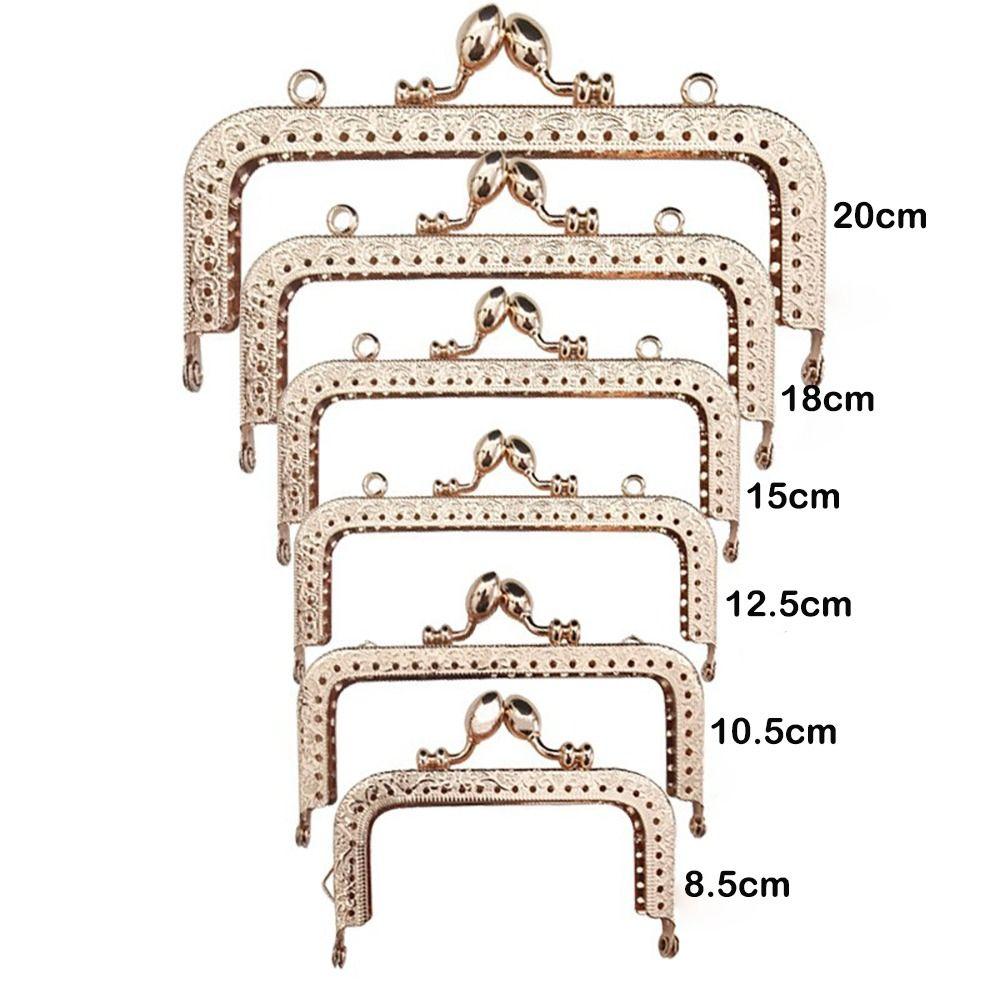 Vintage Purse Frame Kiss Clasp Metal Bag Kiss Clasp Lock Bag Frame Buckle  Handle Bag Accessories