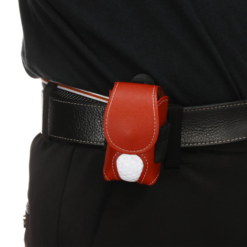 Мини-чехол из искусственной кожи для гольф-ти, сумка для гольф-мячей, держатель на пояс, хранение