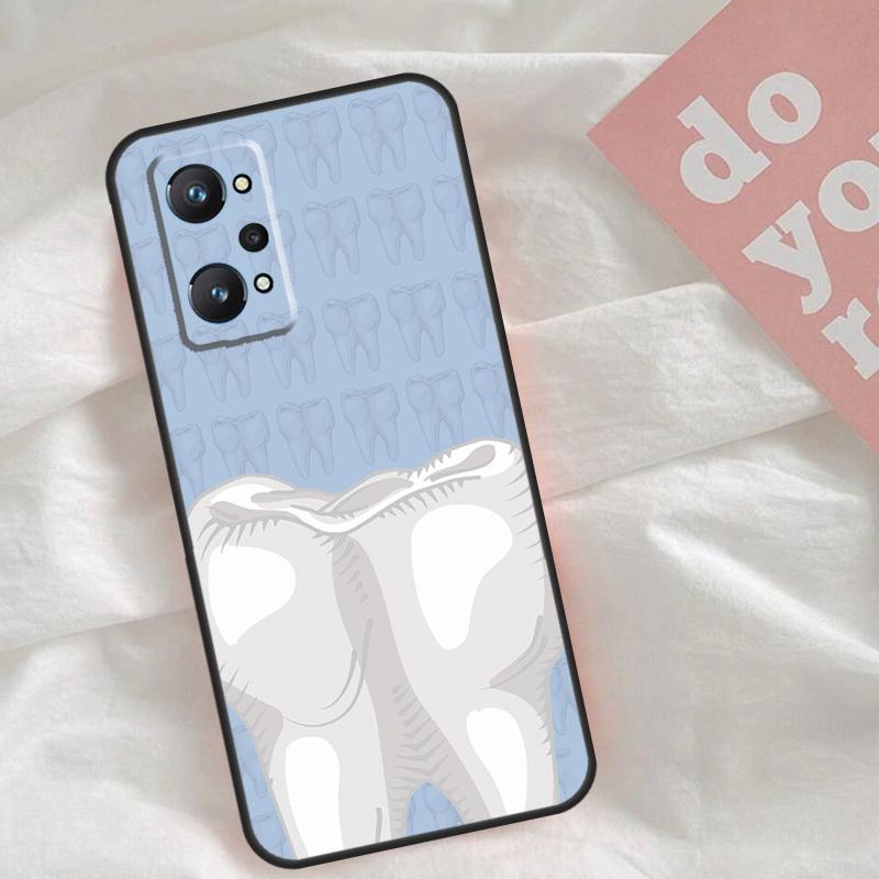 Чехол с рисунком зубов для стоматолога Для Realme C51 C75 C63 C61 C55 C53 C35 C65 C67 C71 15 11 12 13 14 Pro Plus GT6 GT7 Pro