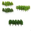 60x Plastic Train Model Multi Scale Tree Set Railway Wargame Foliage HO