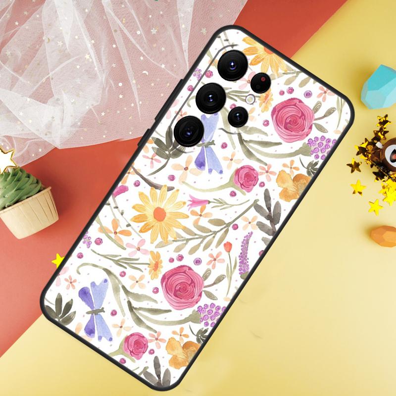 Dragonfly Phone Case For Samsung Galaxy S26 S25 Ultra S23 S21 S20 S22 S24 FE S10 Plus Cover Coque