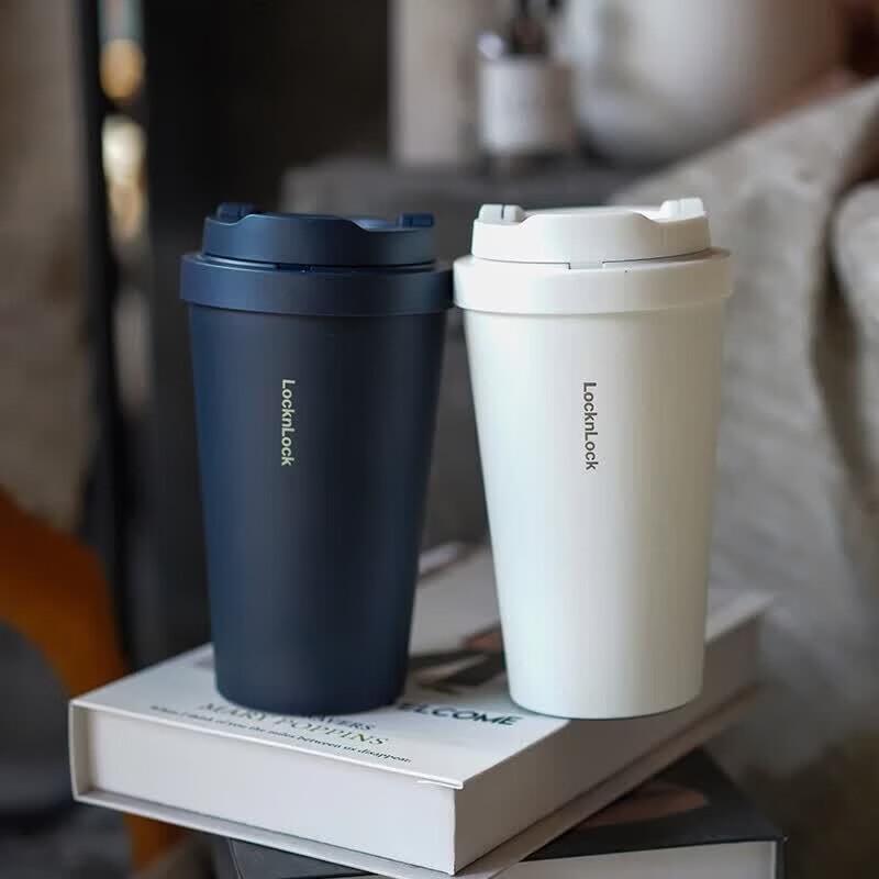 LOCK&LOCK Flip-Top Insulated Coffee Mug