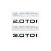1Pc 3D ABS 2.0TDI/3.0TDI Displacement Badge Sticker - for A1/A3/A4/A5/A6/A7/A8/Q2/Q3/Q5/Q7 Trunk