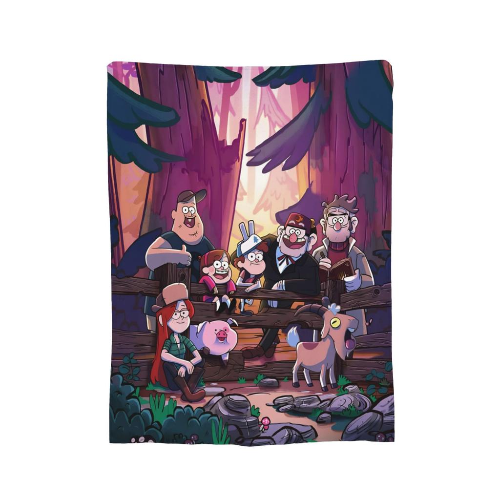 Bill Cipher Gravitys Falls blanket Velvet Textile Decor Portable Warm Throw blanket for Bed Office Bedding Throws