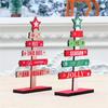 New Christmas Tree Pendants Letter Wood Crafts Party Festival Pendant Mall Garden  Decorations