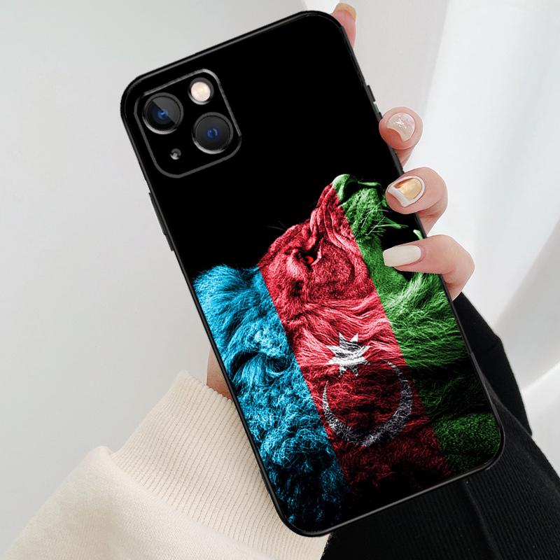 Чехол для телефона Азербайджан Бута Флаг Для iPhone 17 Pro Max 16 15 11 13 12 14 Pro Max mini 15 16 Plus 16e 17 Air Cover