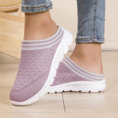 Летняя женская уличная полушлепанцы повседневная уличная одинарная обувь пляжная ленивая на одном педале дышащая сетчатая обувь женская обувь