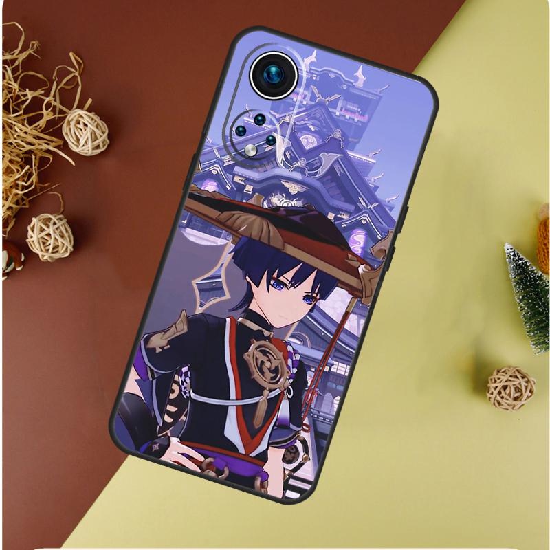 Scaramouche Genshin Impact Case For Honor X9b X9a X8a X8b X9c X8 X9 50 70 90 Lite Honor 200 Lite Magic 7 5 6 Pro Cover