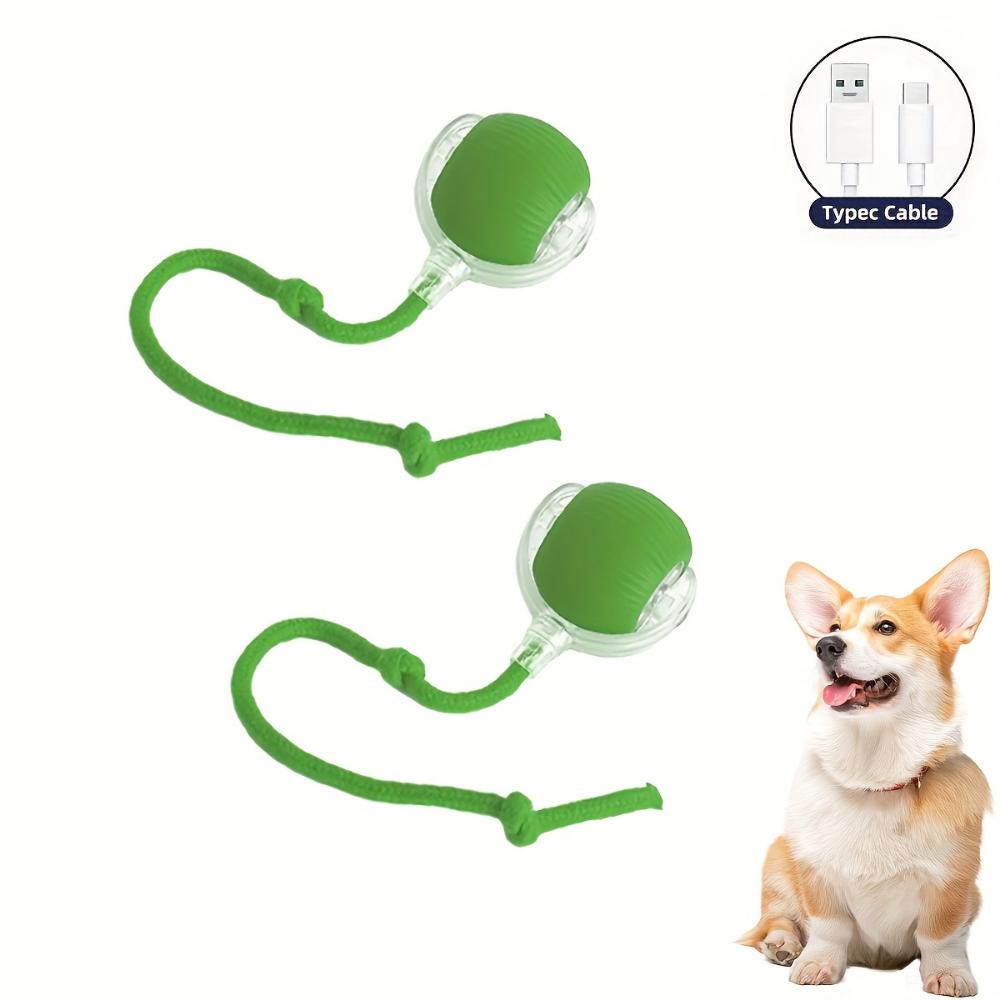 Cat Interactive Ball Toy, Automatic Rolling Ball with Tail, Rechargeable Smart Pet Interactive Toy, Cat Smart Ball