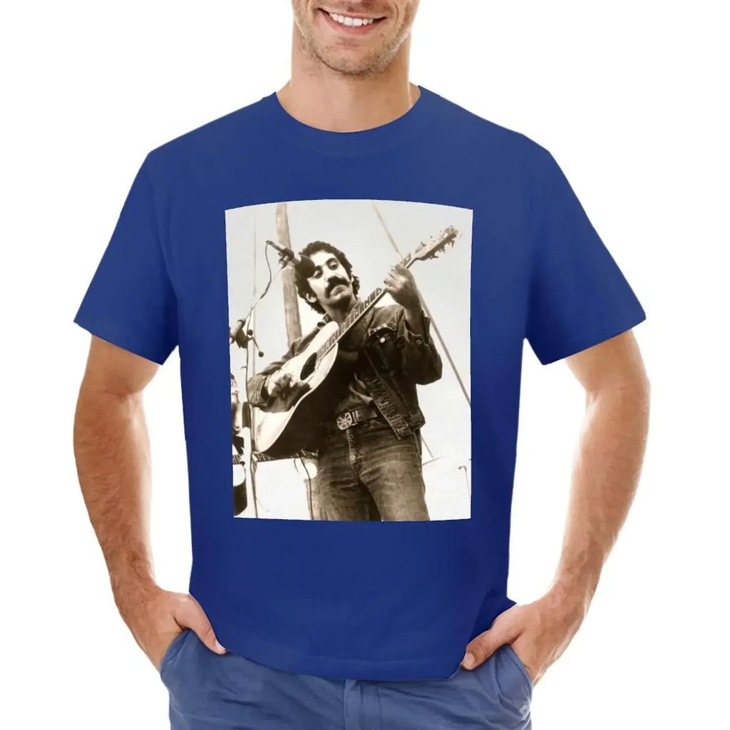 Jim Croce Folk 1960s, 1960s Jim Croce Folk T-shirt oversizeds customizeds Short sleeve tee men