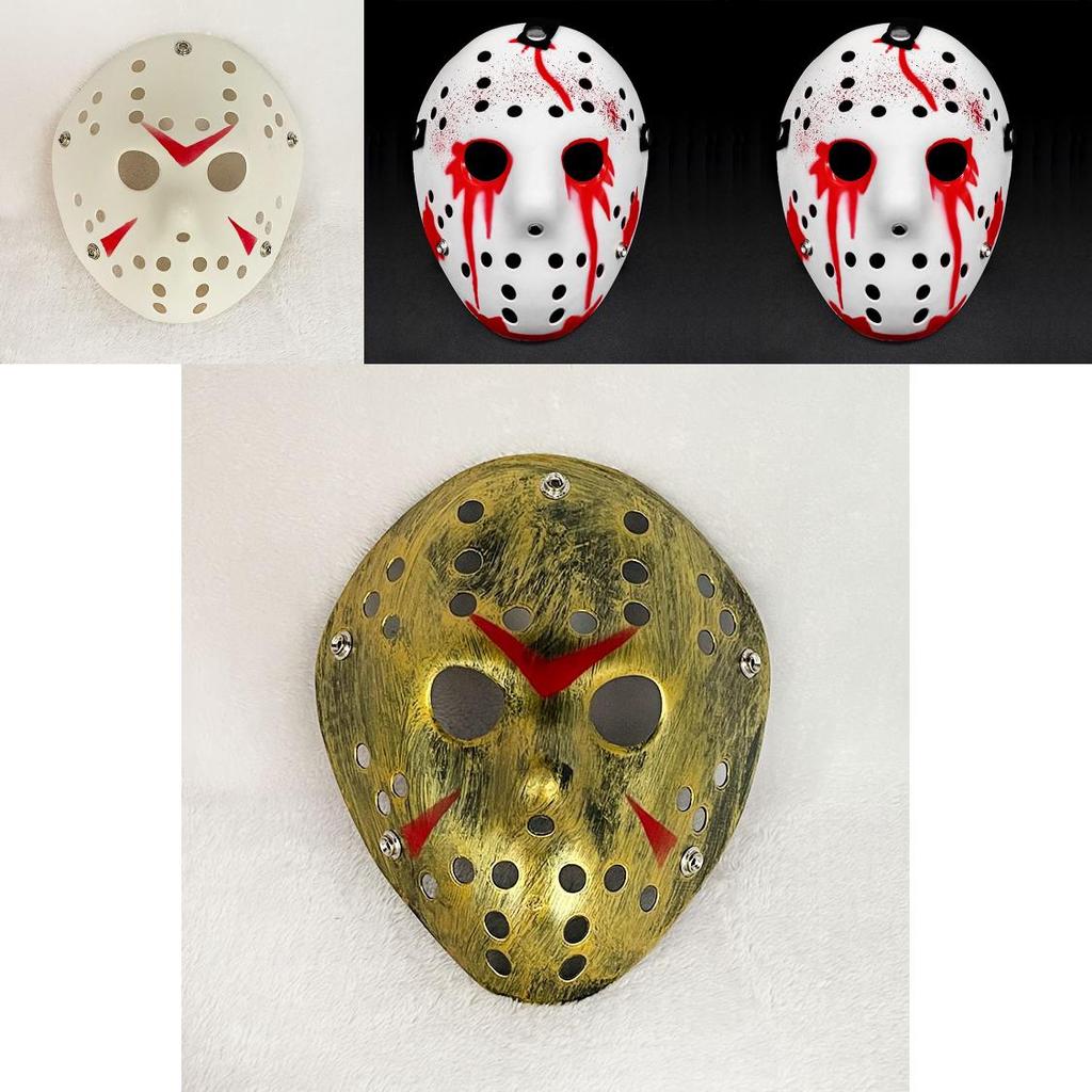 Маска Джейсона с эффектом крови для Хэллоуина, косплея, страшный хоррор-реквизит в нескольких цветах