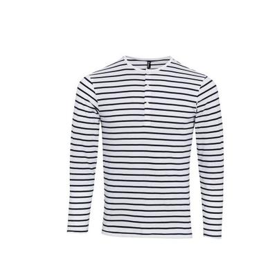Футболка мужская Long John Stripe с закатанными рукавами