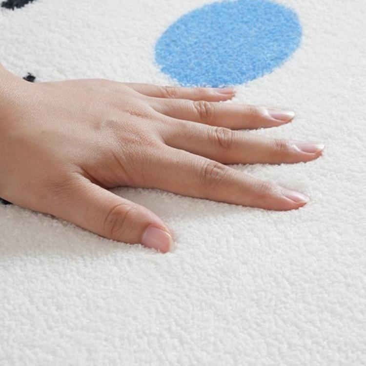 Ковер для спальни с рисунком, плюшевый ковер для детской комнаты, противоскользящий и простой в уходе ковер у кровати