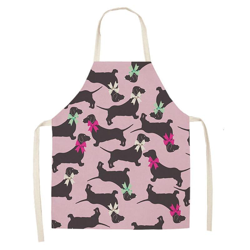 Cartoon Puppy Sleeveless Apron Home Daily Use