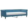 VidaXL Daybed with Mattress Blue 80x200 Cm Velvet 3197739