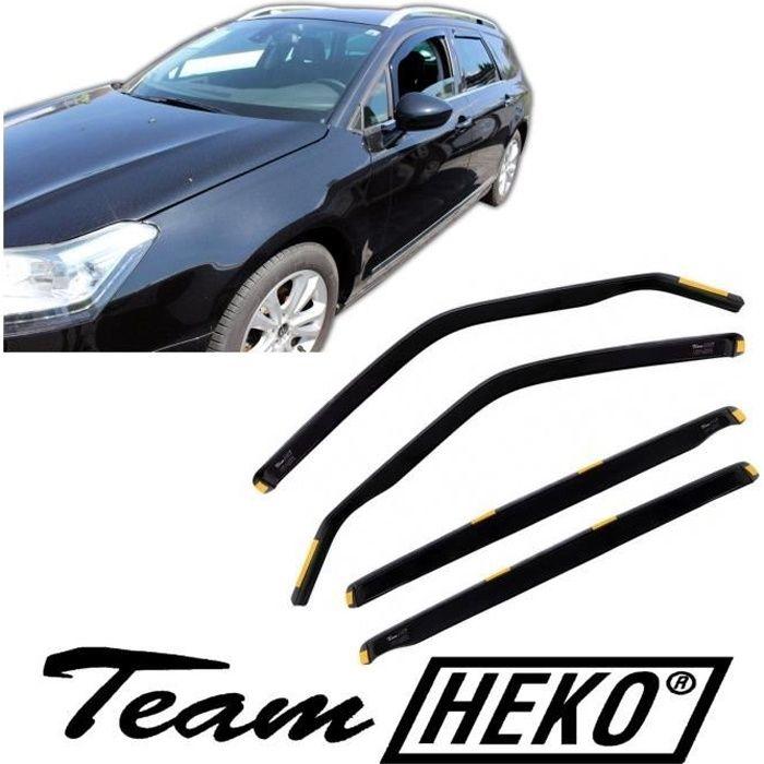 Déflecteurs D'air - J&J AUTOMOTIVE - Heko - Fumé - Acrylique Renforcé - Pour Citroen C5 Break 2008-2017