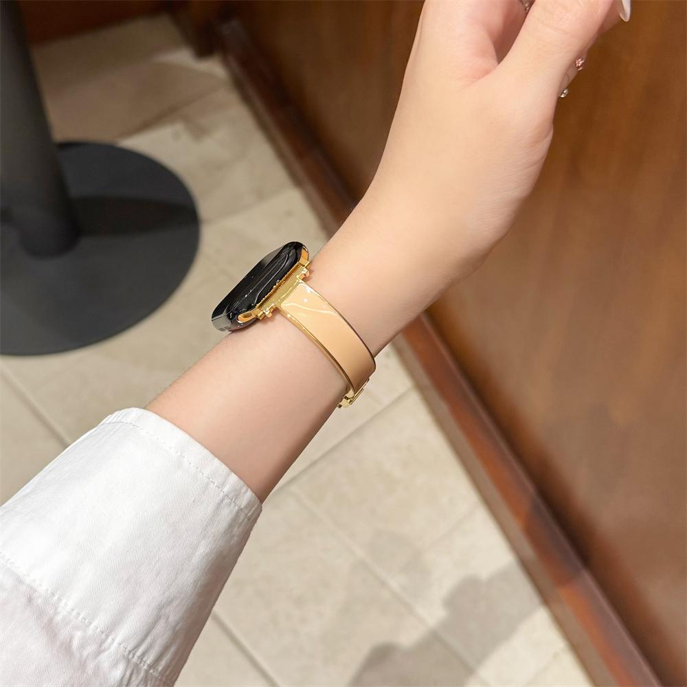 Модная ювелирная пряжка Металлический кожаный ремешок для браслета Xiaomi Mi Band 8 Pro/9 Pro Redmi Watch 4/5/6 Роскошный сменный ремешок