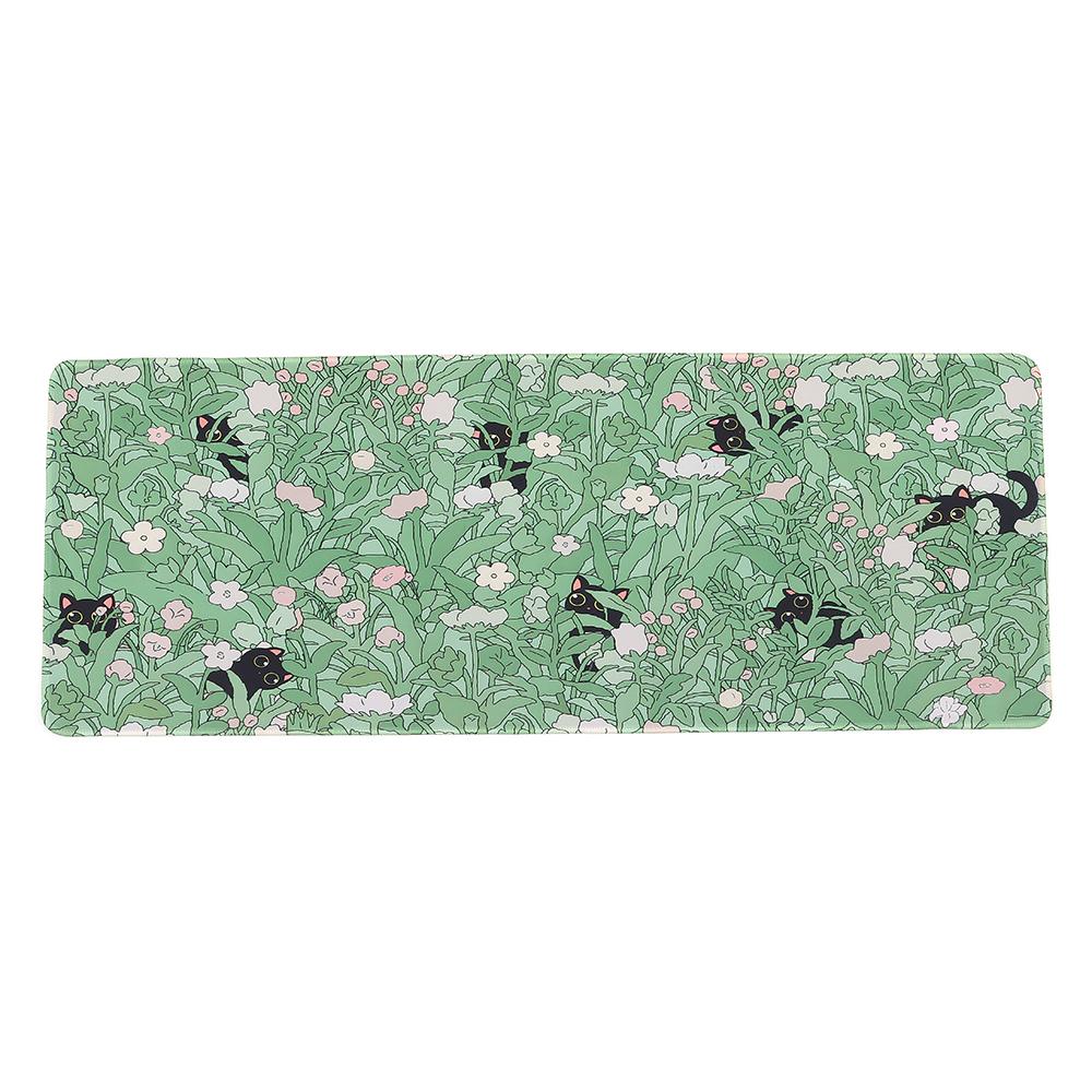 Green Large Mouse Pad Cute Animal Keyboard Mat Desk Decor Desk Pad