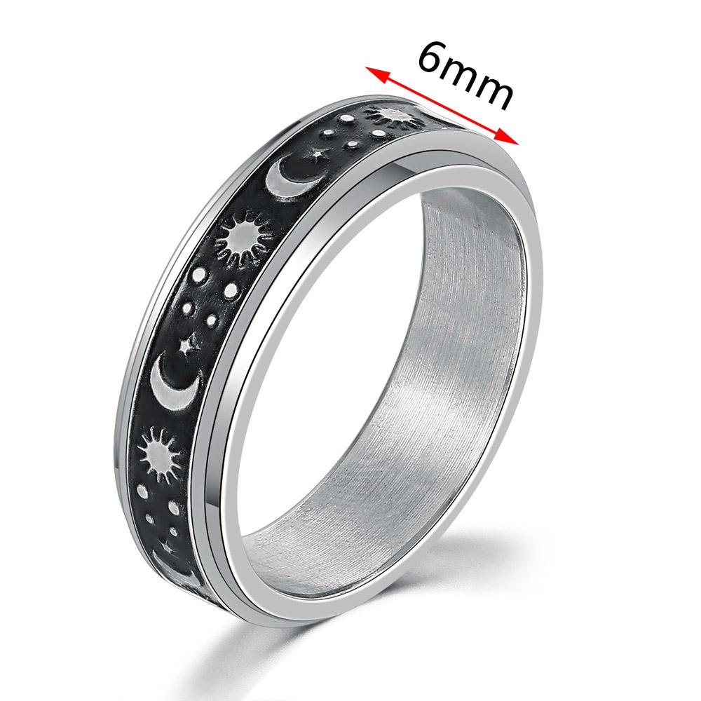 Кольцо от беспокойства Figet Spinner Rings для женщин и мужчин из нержавеющей стали, вращающееся свободное вращение, антистрессовые аксессуары, ювелирные изделия, подарки
