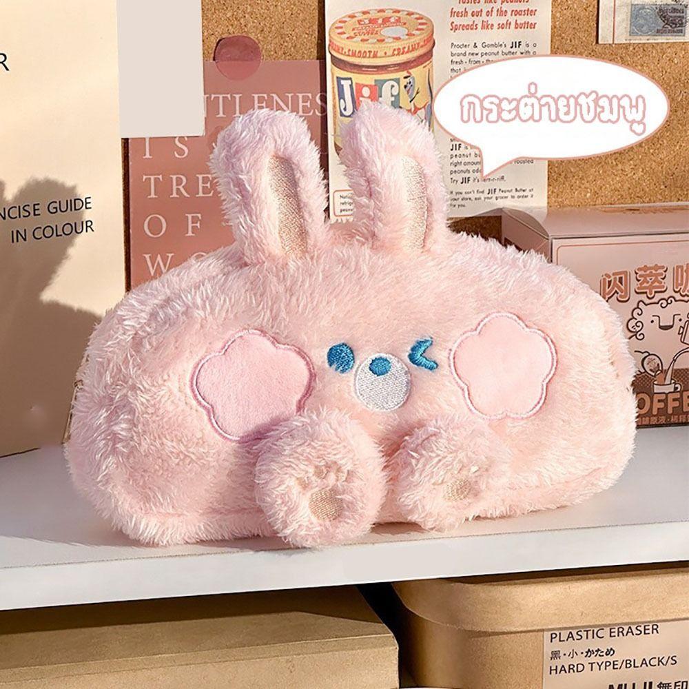 Мультяшная плюшевая сумка для ручек большой емкости, пенал, пенал, сумка для хранения канцелярских принадлежностей, подарки для школьников, школьные канцелярские принадлежности