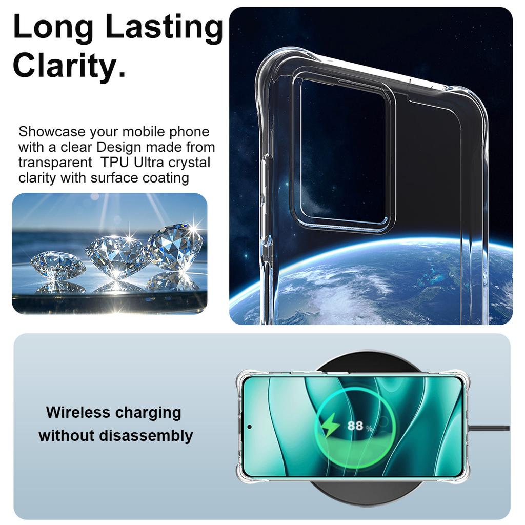 Для HMD Pulse Plus Pro 4G Чехол для телефона IMAK Ударопрочный мягкий чехол