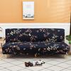 Modern Armless Folding Sofa Bed Cover Plaid Elastic Futon Large Seat Sofa Slipcovers Bedspread for Living Room Without Arms